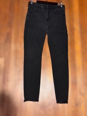 American Eagle Outfitters Black Skinny Jeans - High-Rise Size 12